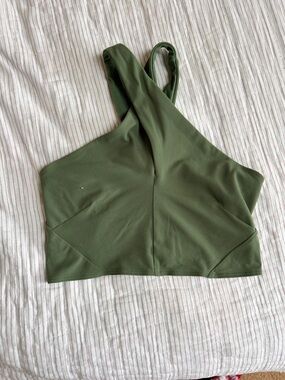 lululemon athletica Olive Green Cross-Front Sports Bra Top